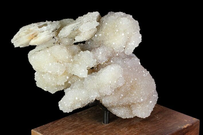 Unique Quartz Crystal Cluster With Wood Base - Uruguay #118167